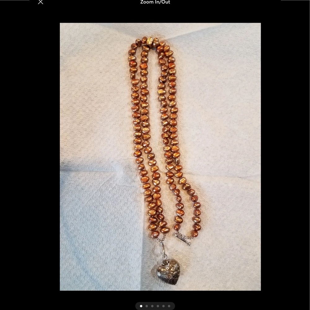 Copper Pearl Necklace
